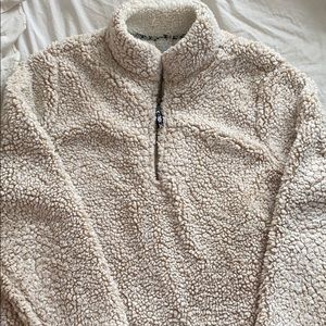 Tan Fur Quarter Zip